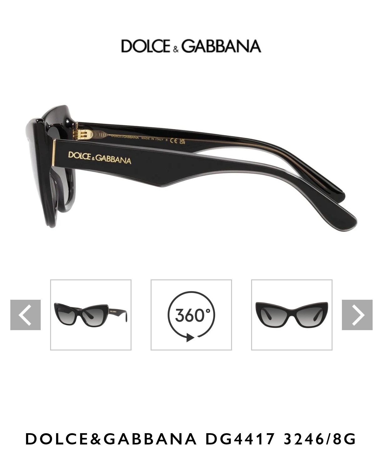 DOLCE & GABBAN*🌟🌟🌟MODEL：DG4417🌟🌟🌟SIZE54口18-145🌟🌟🌟