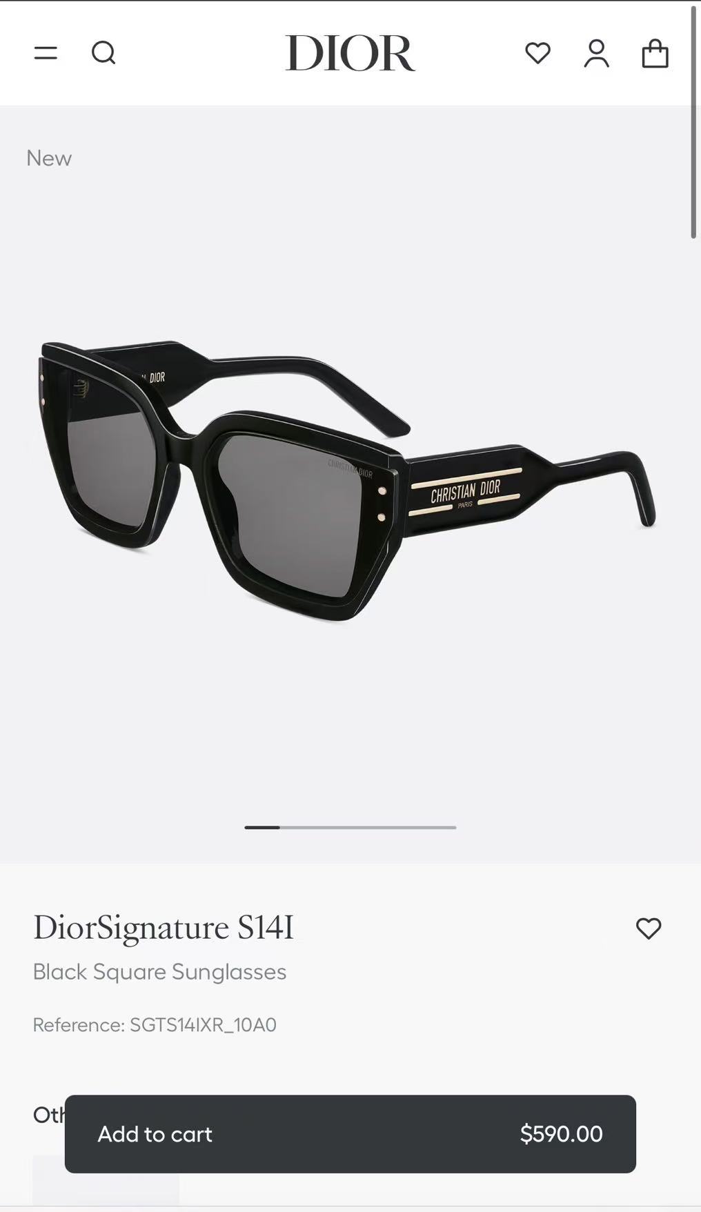  DIO*
Dior Tribales S14I
SIZE：64口19-140
