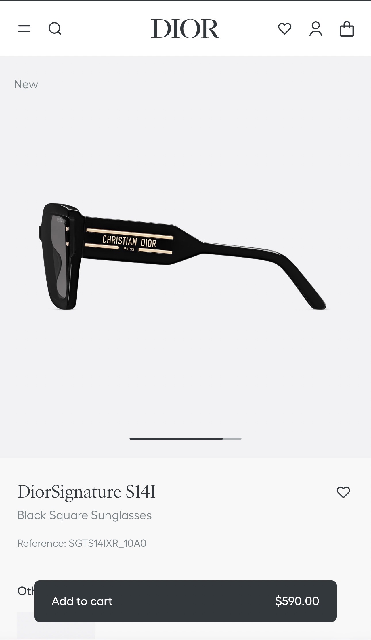  DIO*
Dior Tribales S14I
SIZE：64口19-140
