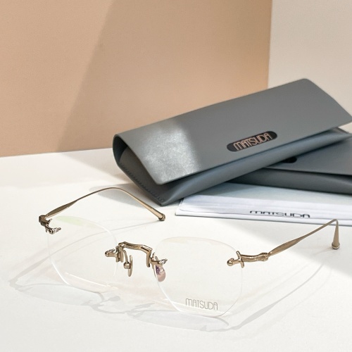 Matsuda M3014 Titanium Rimless Glasses, 47-22-145 Size, High Version 1 Matsuda M3014 Titanium Rimless Glasses, 47-22-145 Size, High Version