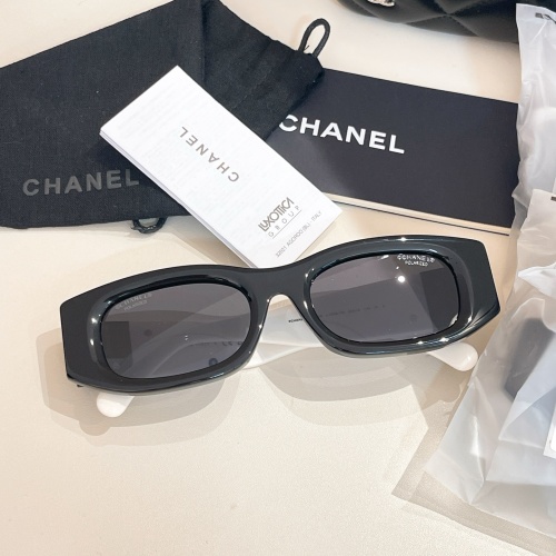Chanel 5525B Sunglasses - Polarized Lenses, Black Frame, Stylish Design 1 Chanel 5525B Sunglasses - Polarized Lenses, Black Frame, Stylish Design