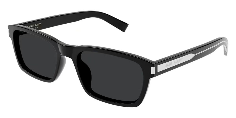 Yves Saint Laurent SL 662 Black Rectangular Sunglasses | 55-19-142