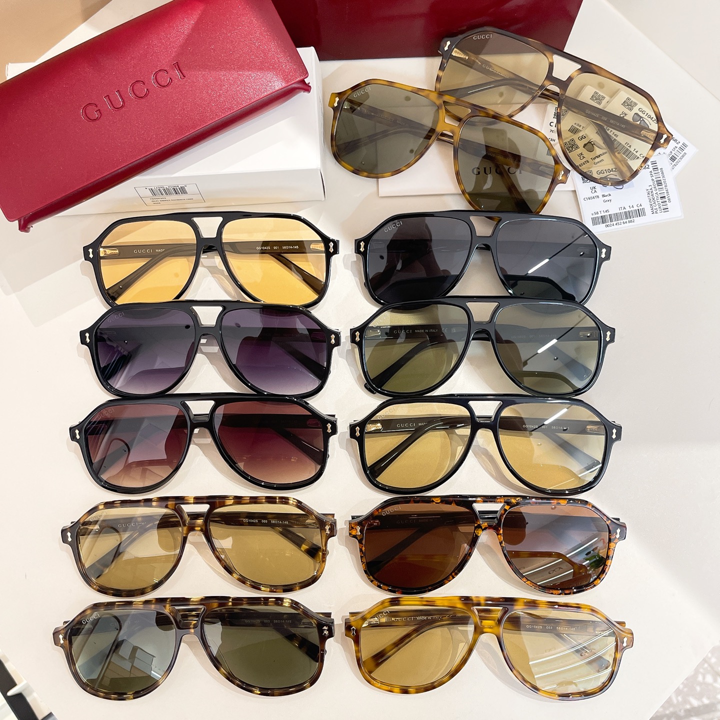 GUCCI✨✨MODEL：GG1042S✨✨✨ SIZE：58口14-145✨✨✨ 