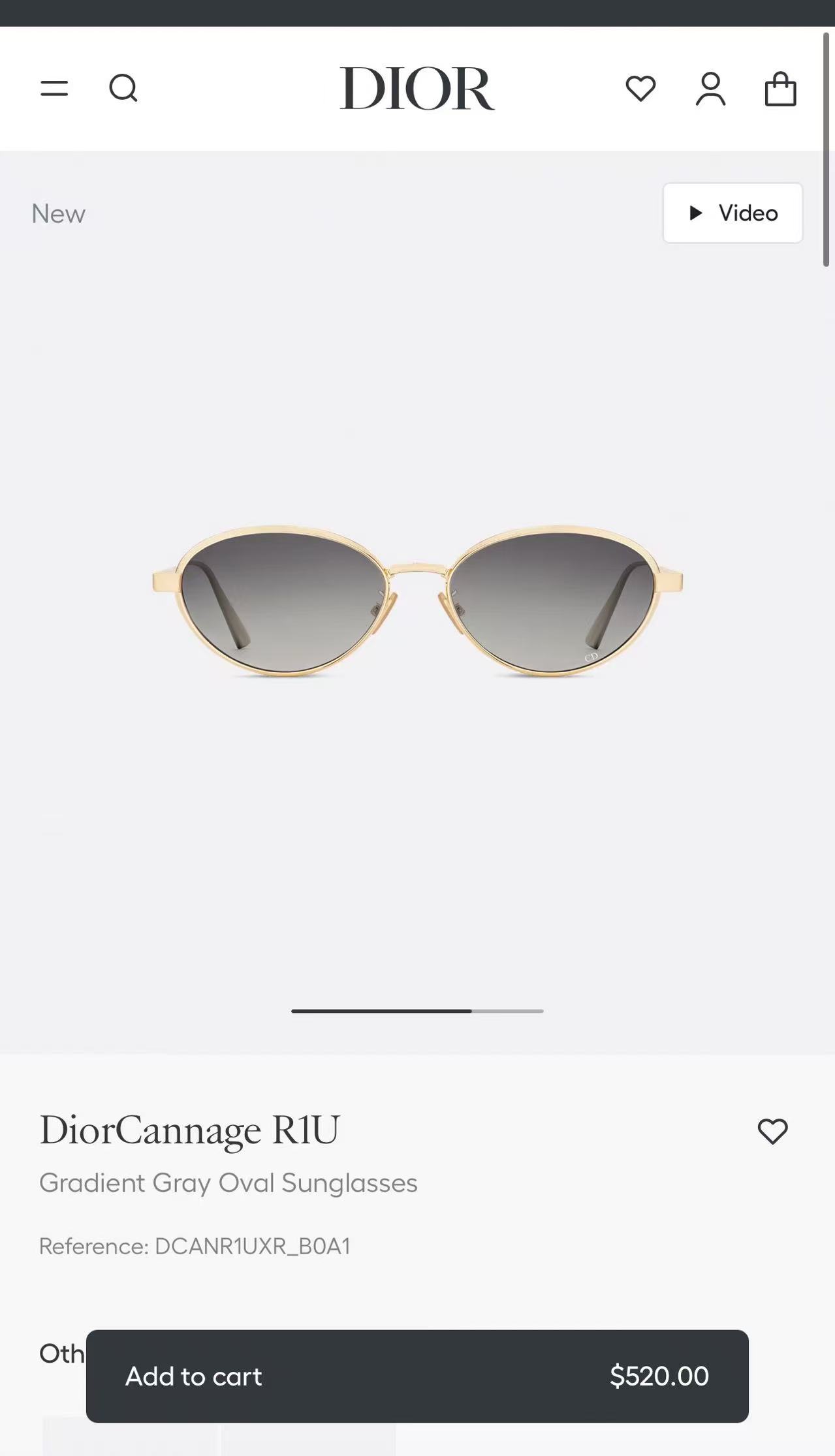 DIO*🌟🌟🌟DiorCannage R1U 🌟🌟🌟SIZE：55口18-140🌟🌟