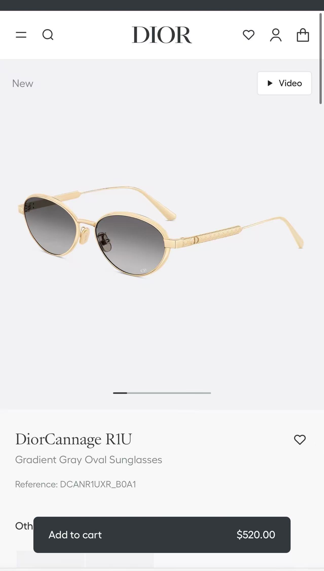 DIO*🌟🌟🌟DiorCannage R1U 🌟🌟🌟SIZE：55口18-140🌟🌟