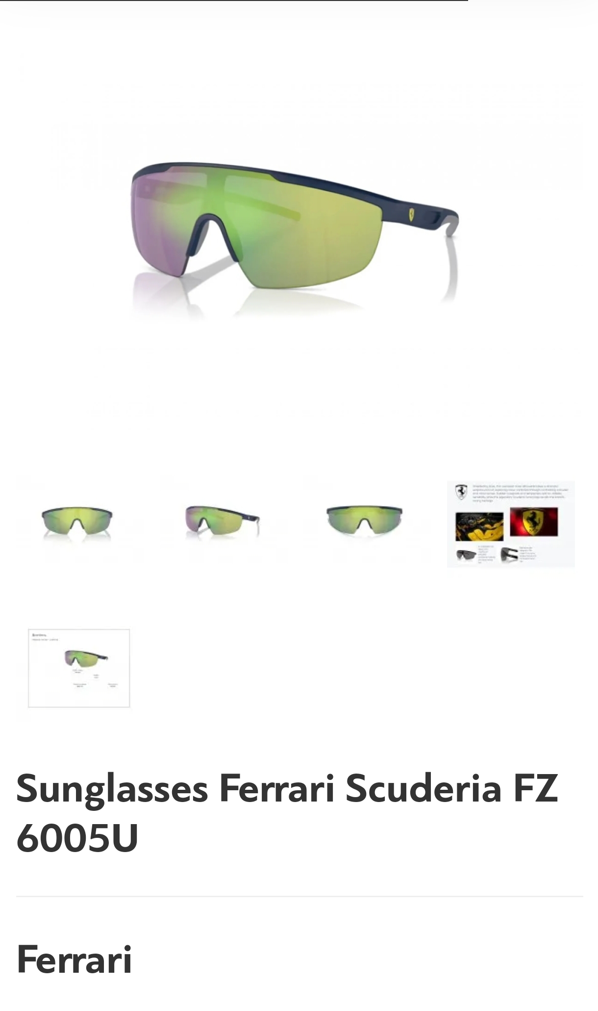 FERRAR*🐎🐎🐎MODELFZ 6005U. SiZE140口0 120🐎🐎🐎