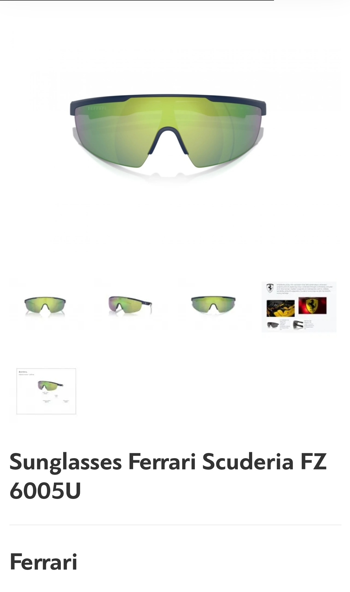 FERRAR*🐎🐎🐎MODELFZ 6005U. SiZE140口0 120🐎🐎🐎