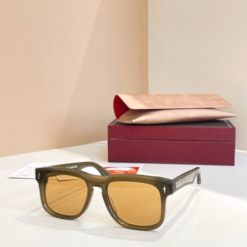JACQUES MARIE MAGE Wesley Sunglasses - Square Frame, Stylish Eye Protection 1 JACQUES MARIE MAGE Wesley Sunglasses - Square Frame, Stylish Eye Protection