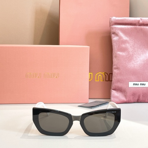 Miu Miu MU 95AV Black Frame Sunglasses - Stylish and Protective Eyewear 1 Miu Miu MU 95AV Black Frame Sunglasses - Stylish and Protective Eyewear