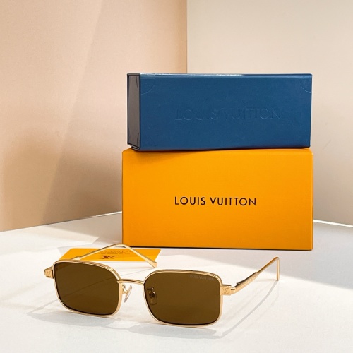 Louis Vuitton Z2744U Gold-Tone Square Sunglasses | Brown Lens, 54mm 1 Louis Vuitton Z2744U Gold-Tone Square Sunglasses | Brown Lens, 54mm