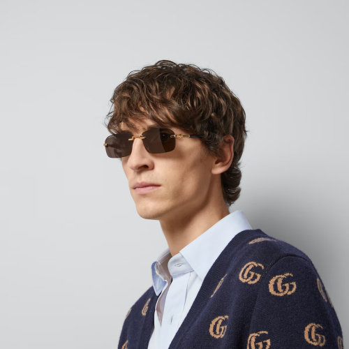 Gucci 1221S Sunglasses - Brown Lens, Gold Frame – 55mm Lens Diameter 1 Gucci 1221S Sunglasses - Brown Lens, Gold Frame – 55mm Lens Diameter