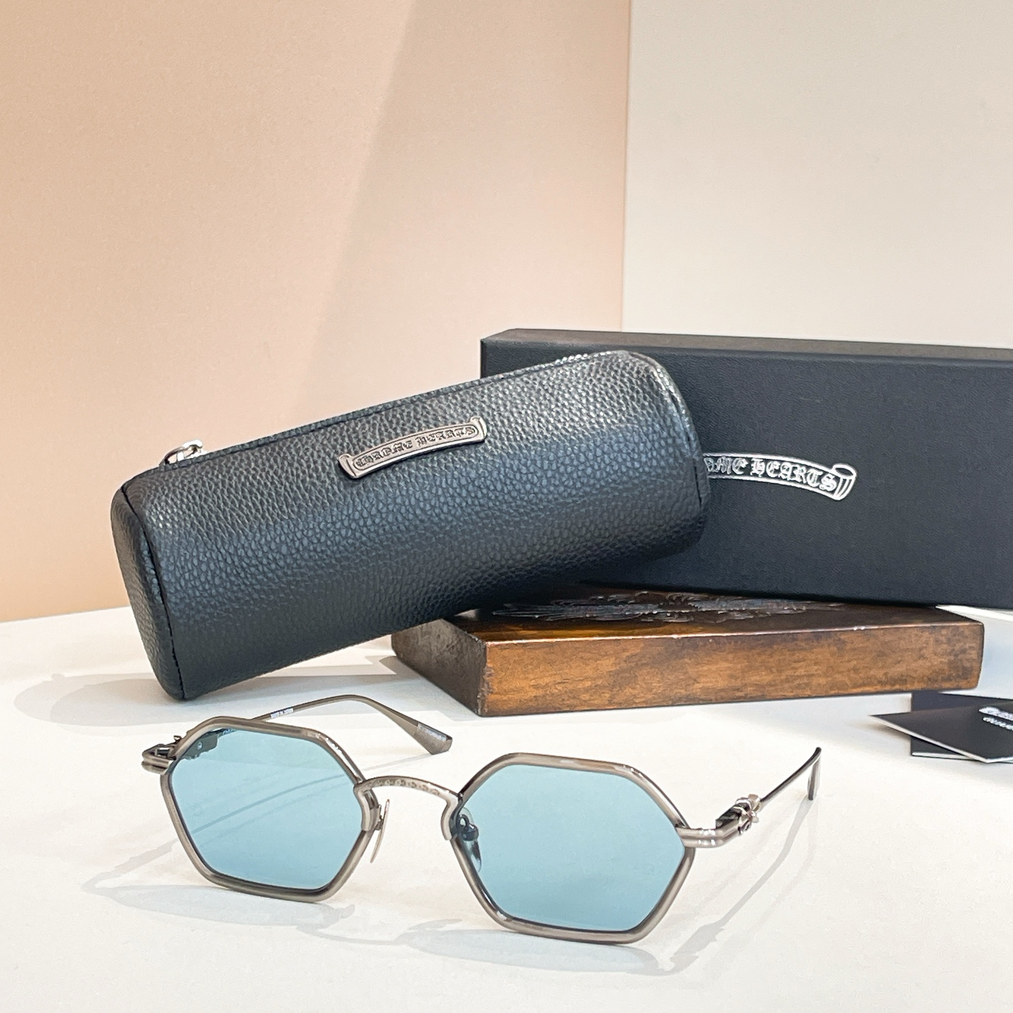 Chrome Hearts Sunglasses Metal Polygon Frame