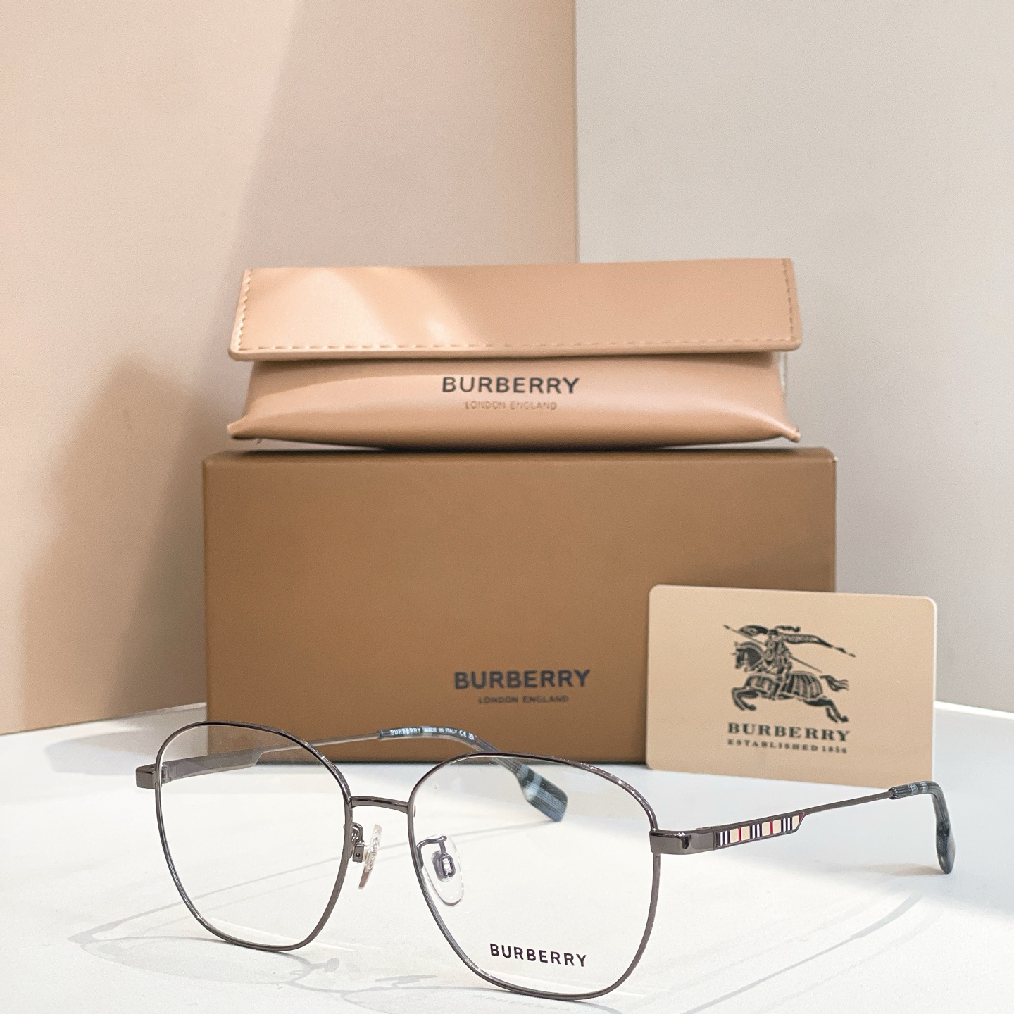BURBERR*🌟🌟🌟MODEL：B 1365-D🌟🌟🌟SIZE：56口16-145🌟🌟🌟钛~~