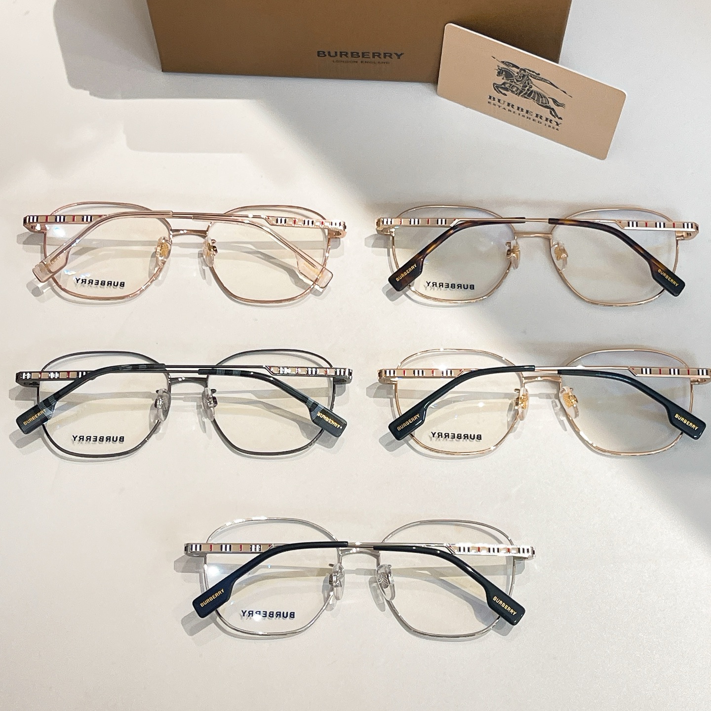 BURBERR*🌟🌟🌟MODEL：B 1365-D🌟🌟🌟SIZE：56口16-145🌟🌟🌟钛~~