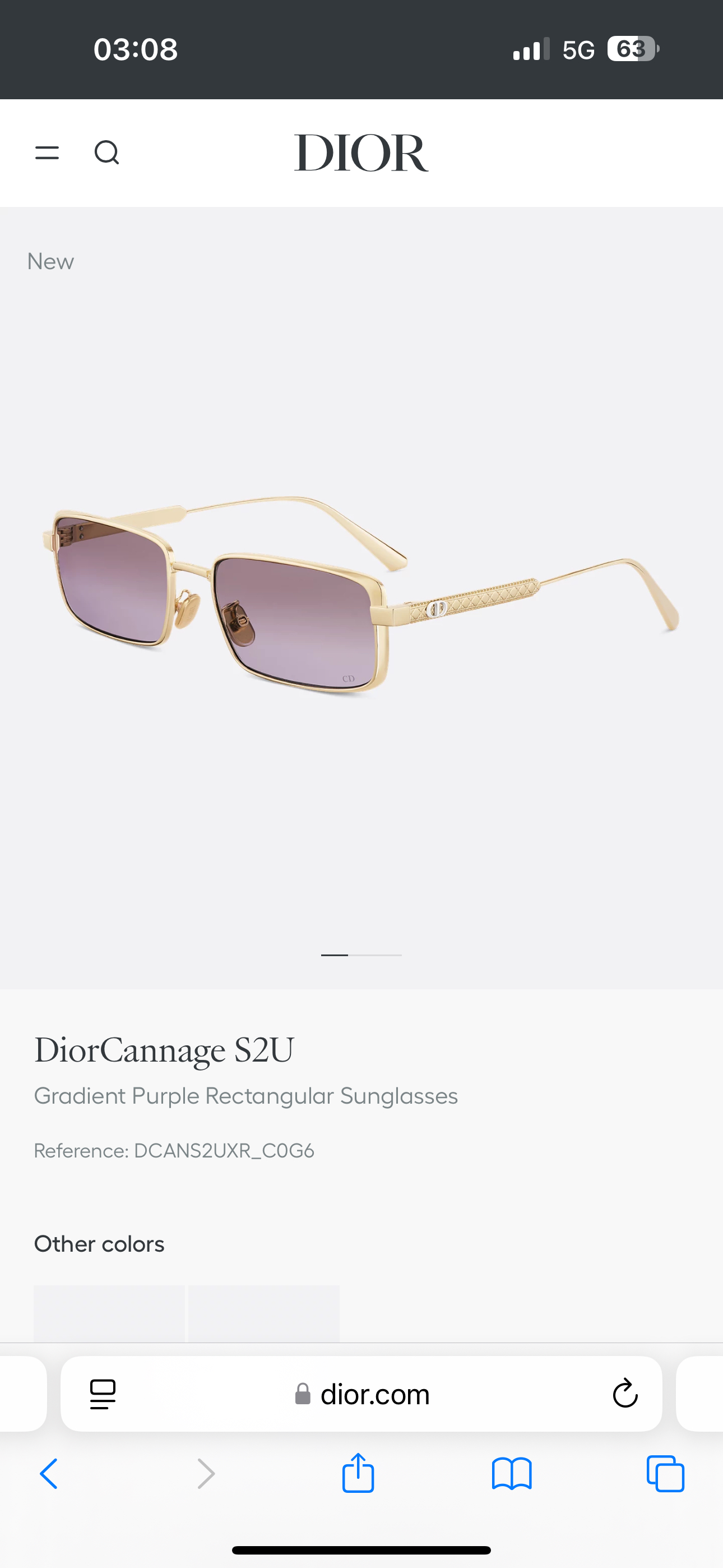 DIO*✨✨✨MODEL Dior Cannage S2U✨✨✨SIZE：55口18-140✨✨✨