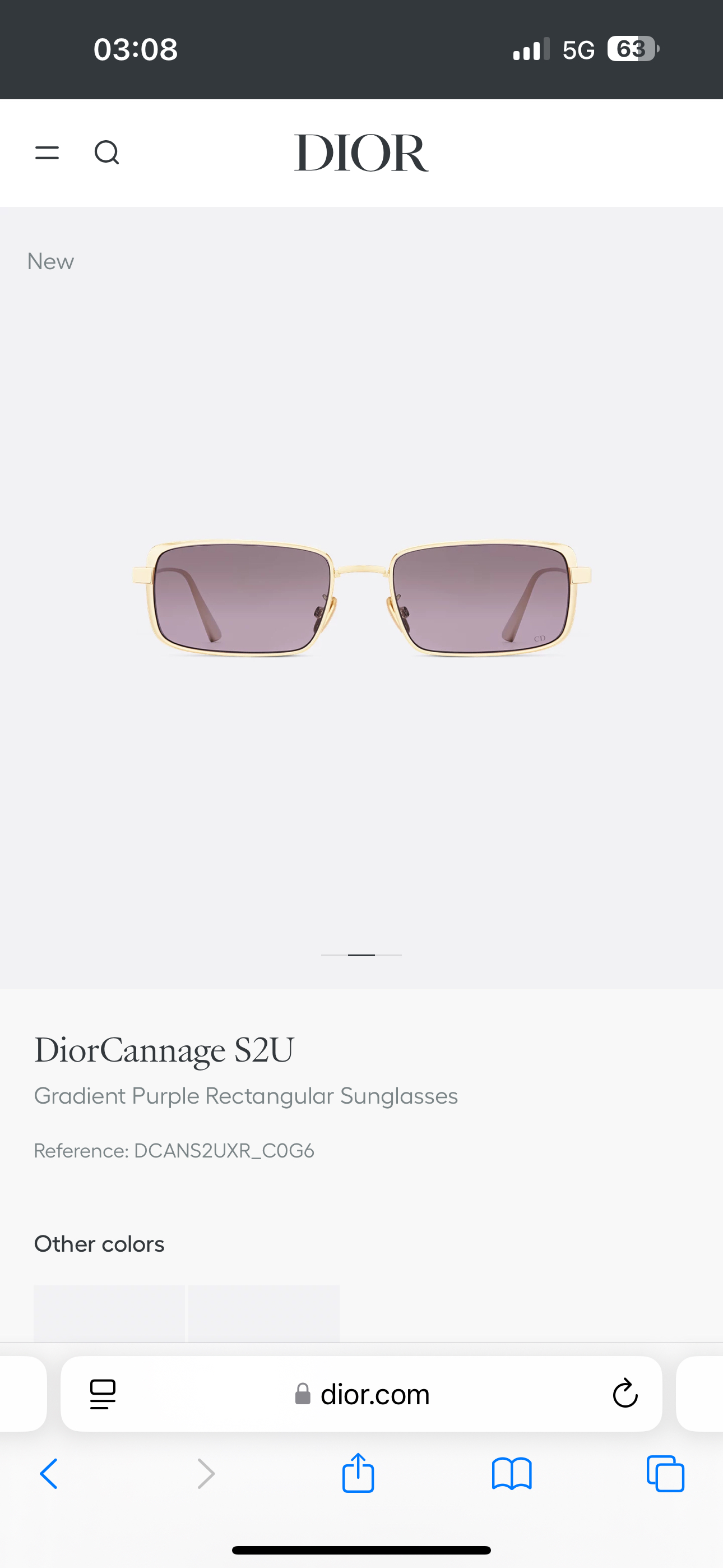 DIO*✨✨✨MODEL Dior Cannage S2U✨✨✨SIZE：55口18-140✨✨✨