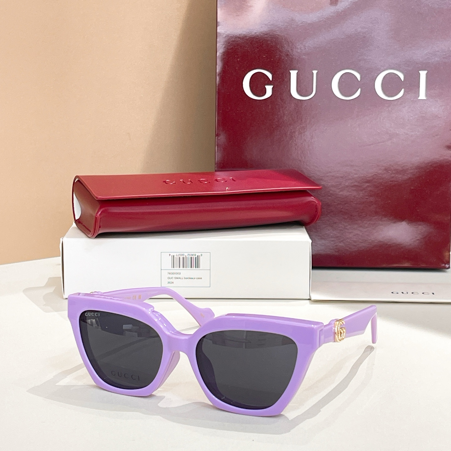 GUCC*🐝🐝🐝MODELGG1542S🐝🐝🐝SIZE 55口17-140🐝🐝🐝挂片款～～