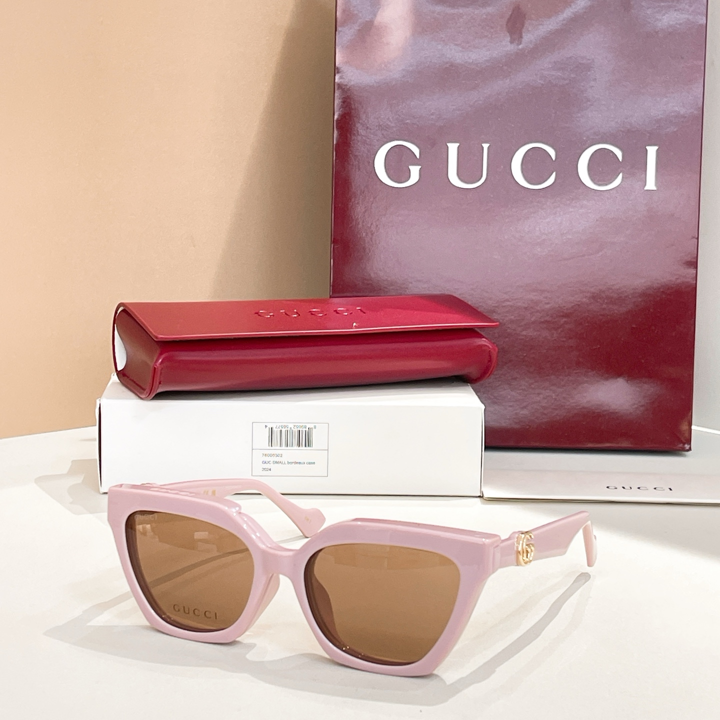 GUCC*🐝🐝🐝MODELGG1542S🐝🐝🐝SIZE 55口17-140🐝🐝🐝挂片款～～