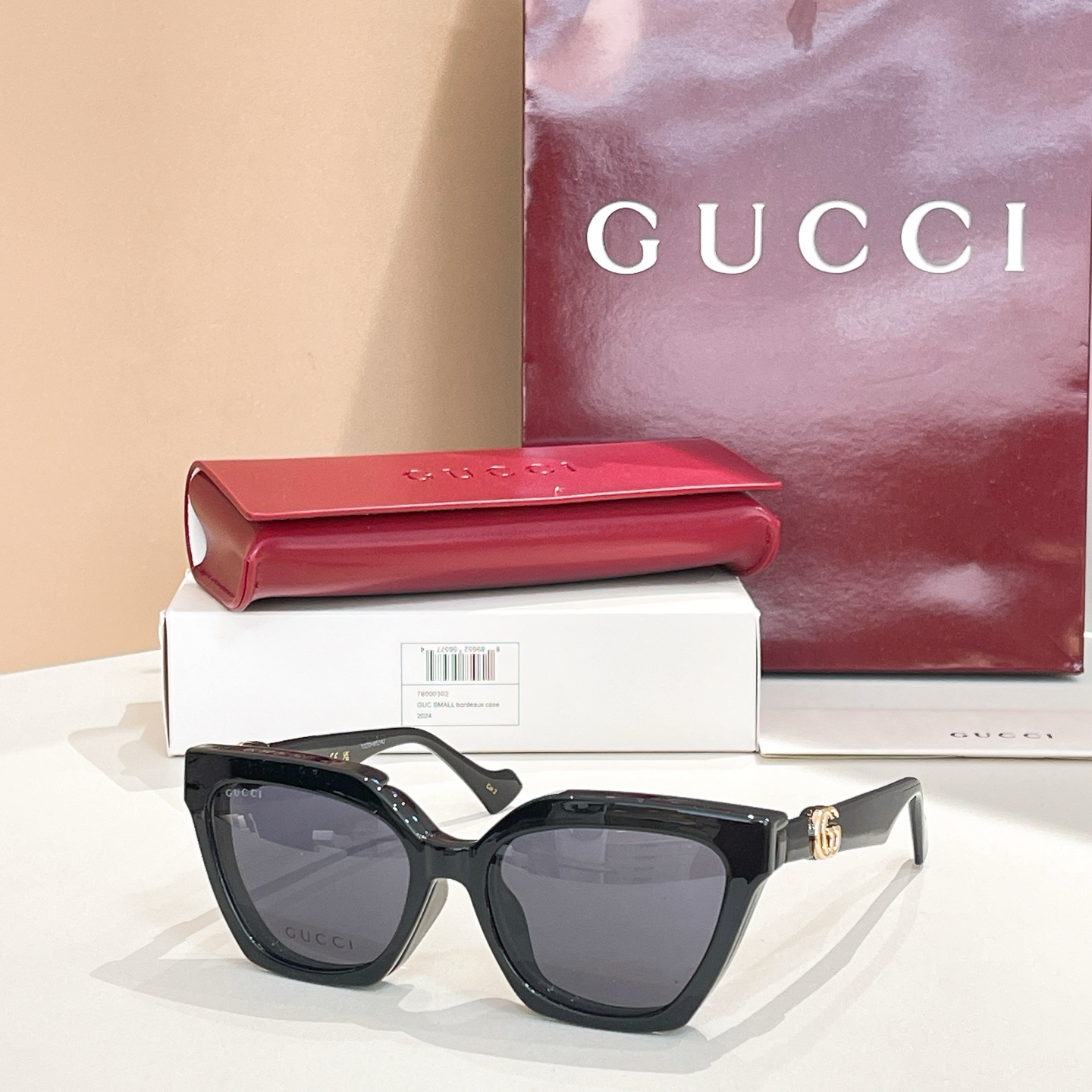 GUCC*🐝🐝🐝MODELGG1542S🐝🐝🐝SIZE 55口17-140🐝🐝🐝挂片款～～