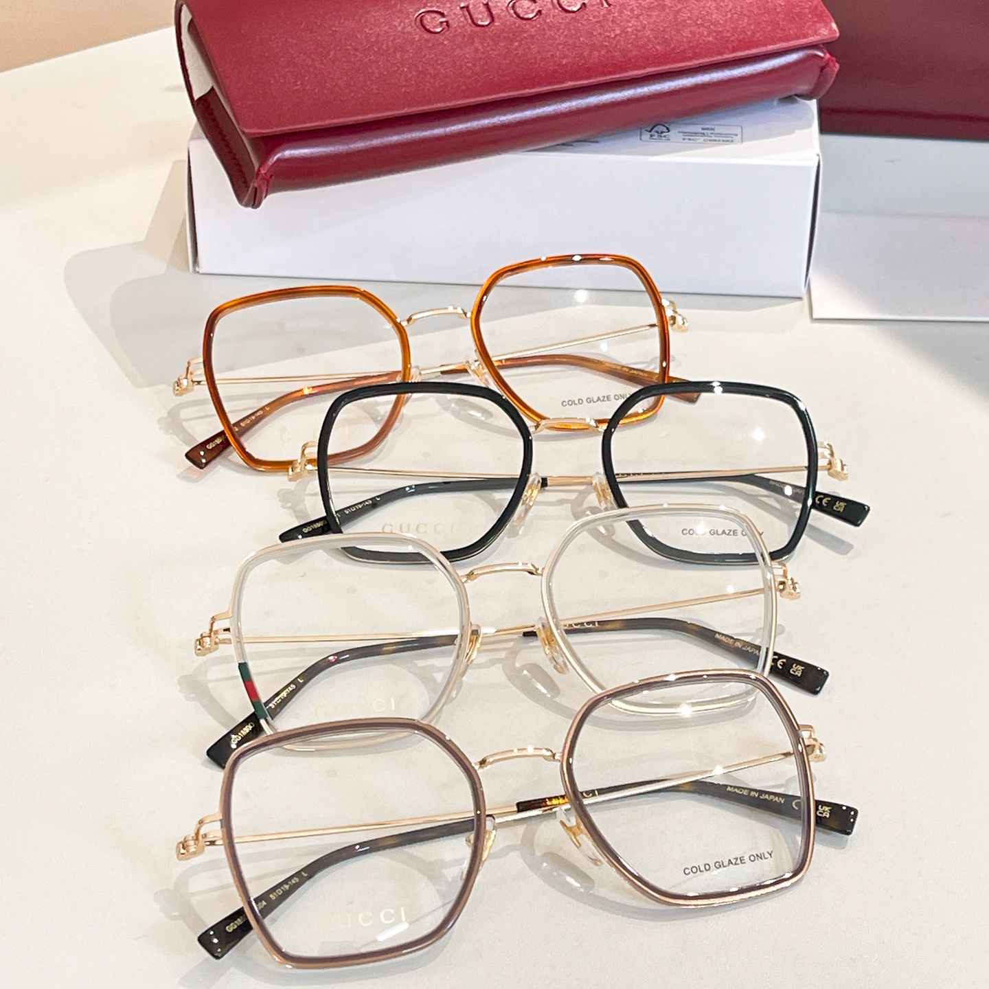 GUCC*🐝🐝🐝MODELGG1950O 🐝🐝🐝SIZE 56口16-145🐝🐝🐝～
