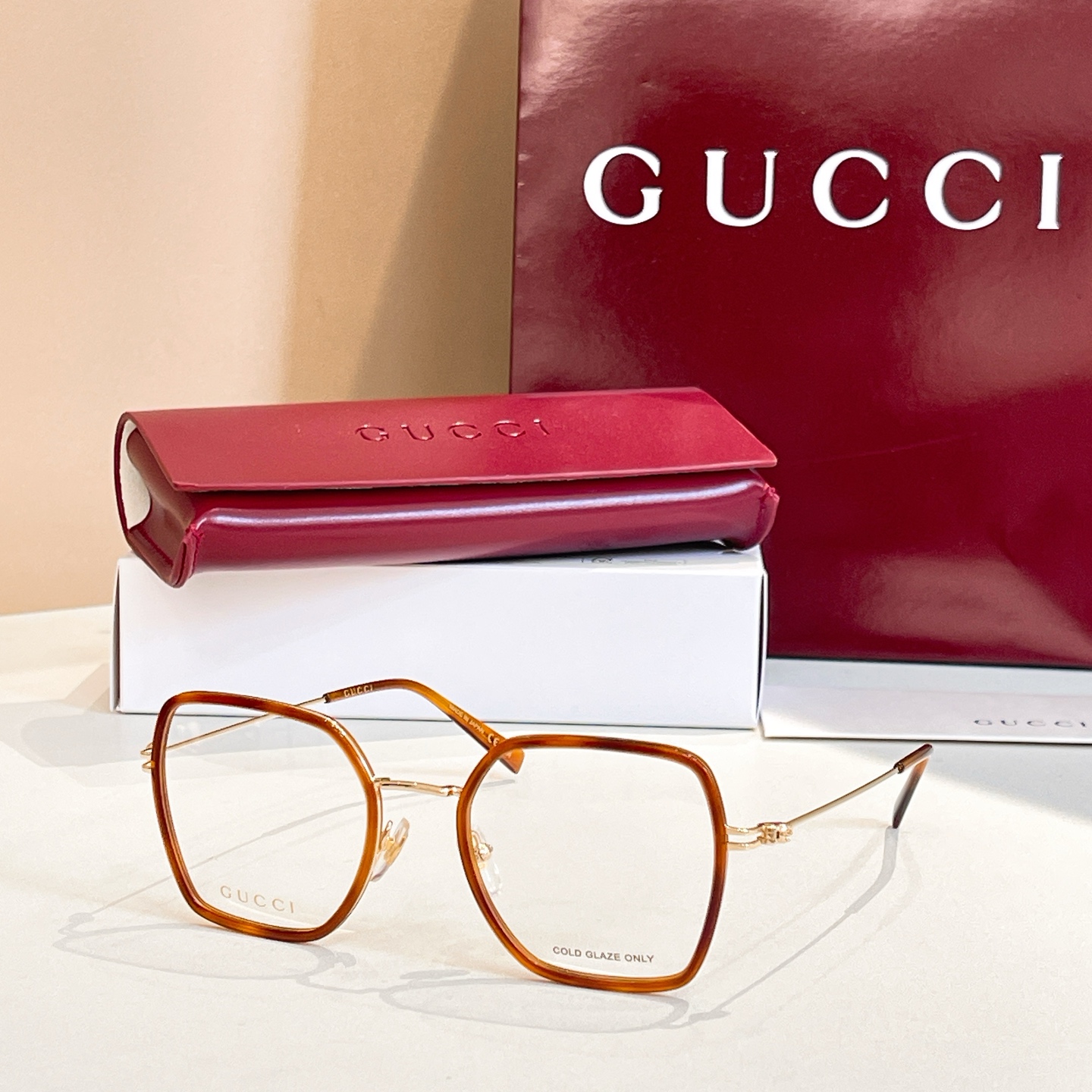 GUCC*🐝🐝🐝MODELGG1950O 🐝🐝🐝SIZE 56口16-145🐝🐝🐝～