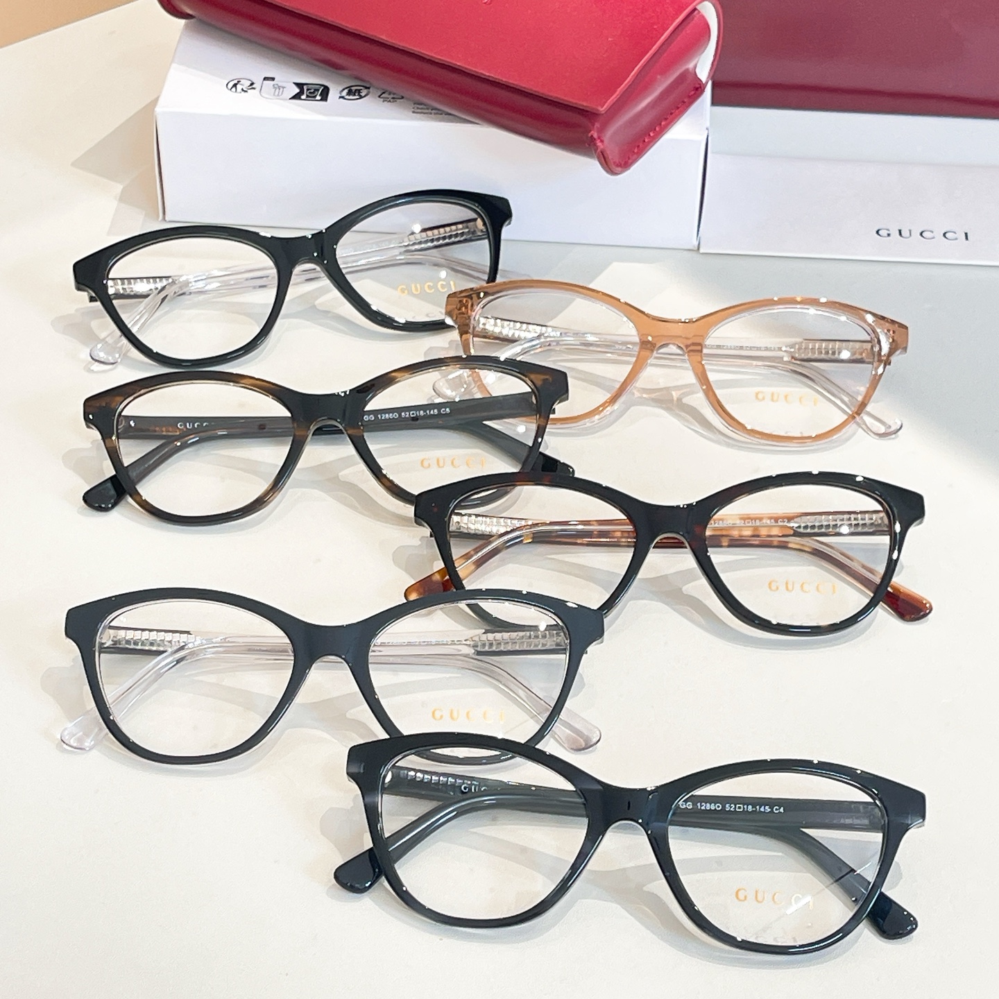 GUCC*🐝🐝🐝MODEL：GG1286O🐝🐝🐝SIZE：52口18-145🐝🐝