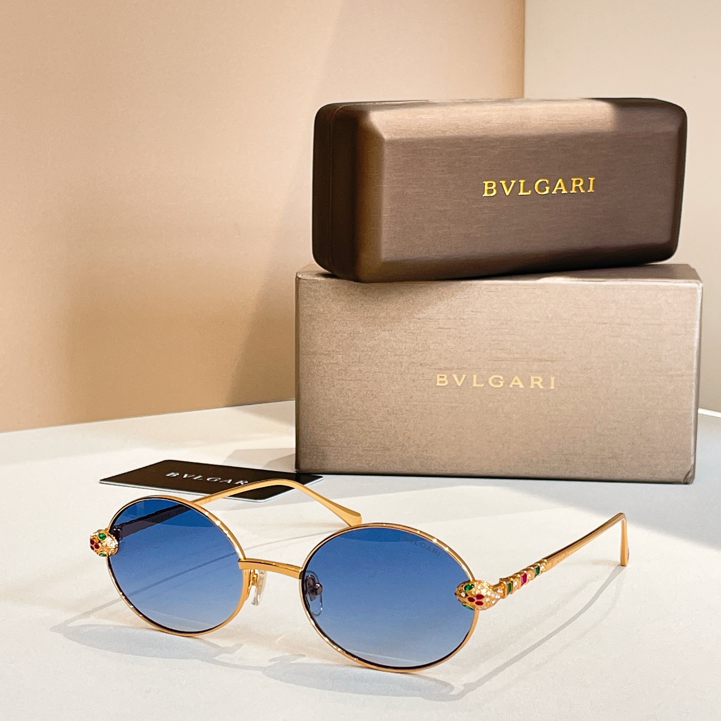 BVLGARI BV41603U металлические круглые солнцезащитные очки