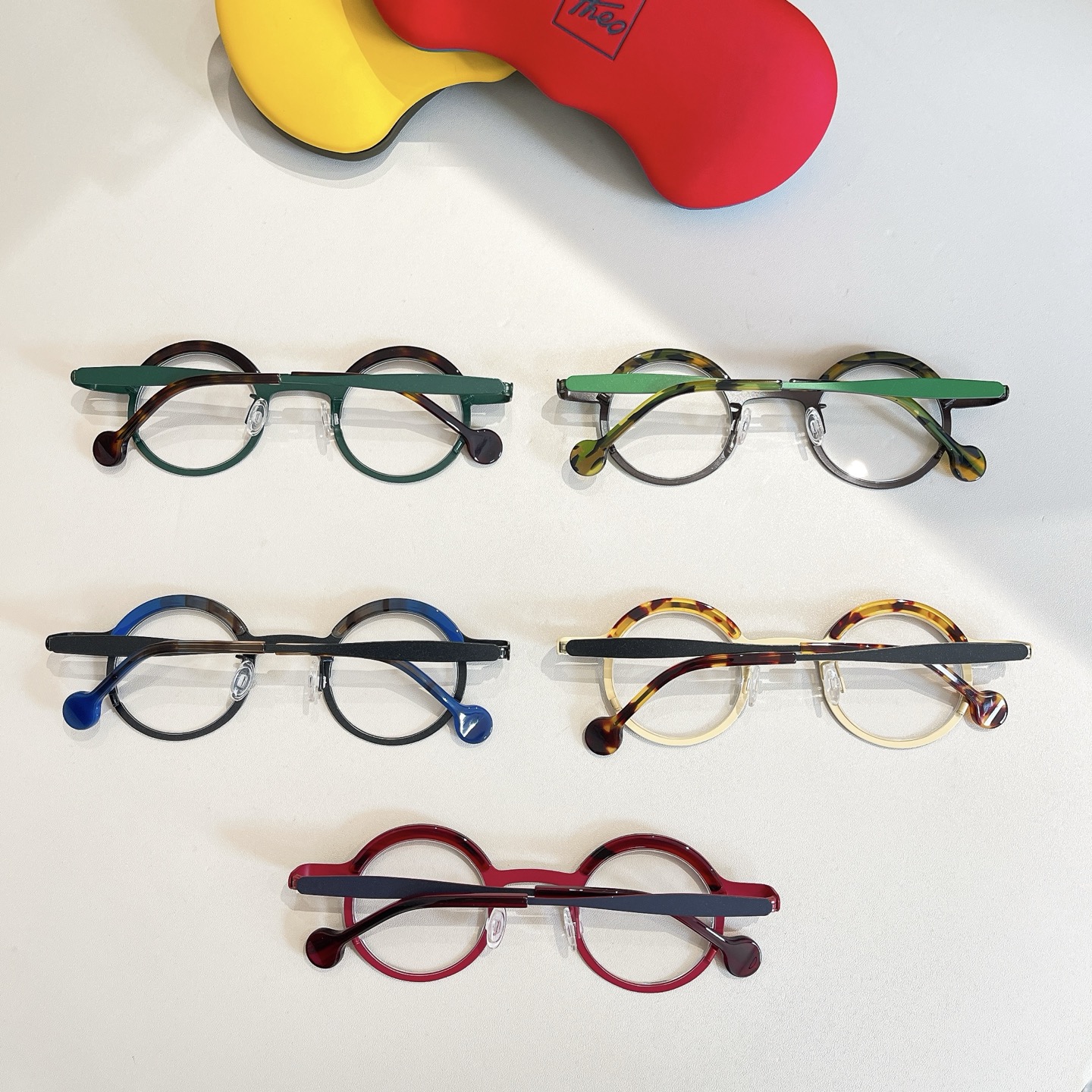 THEO⚜️⚜️⚜️MODEL：436⚜️⚜️⚜️钛~~光学镜,盒子➕15