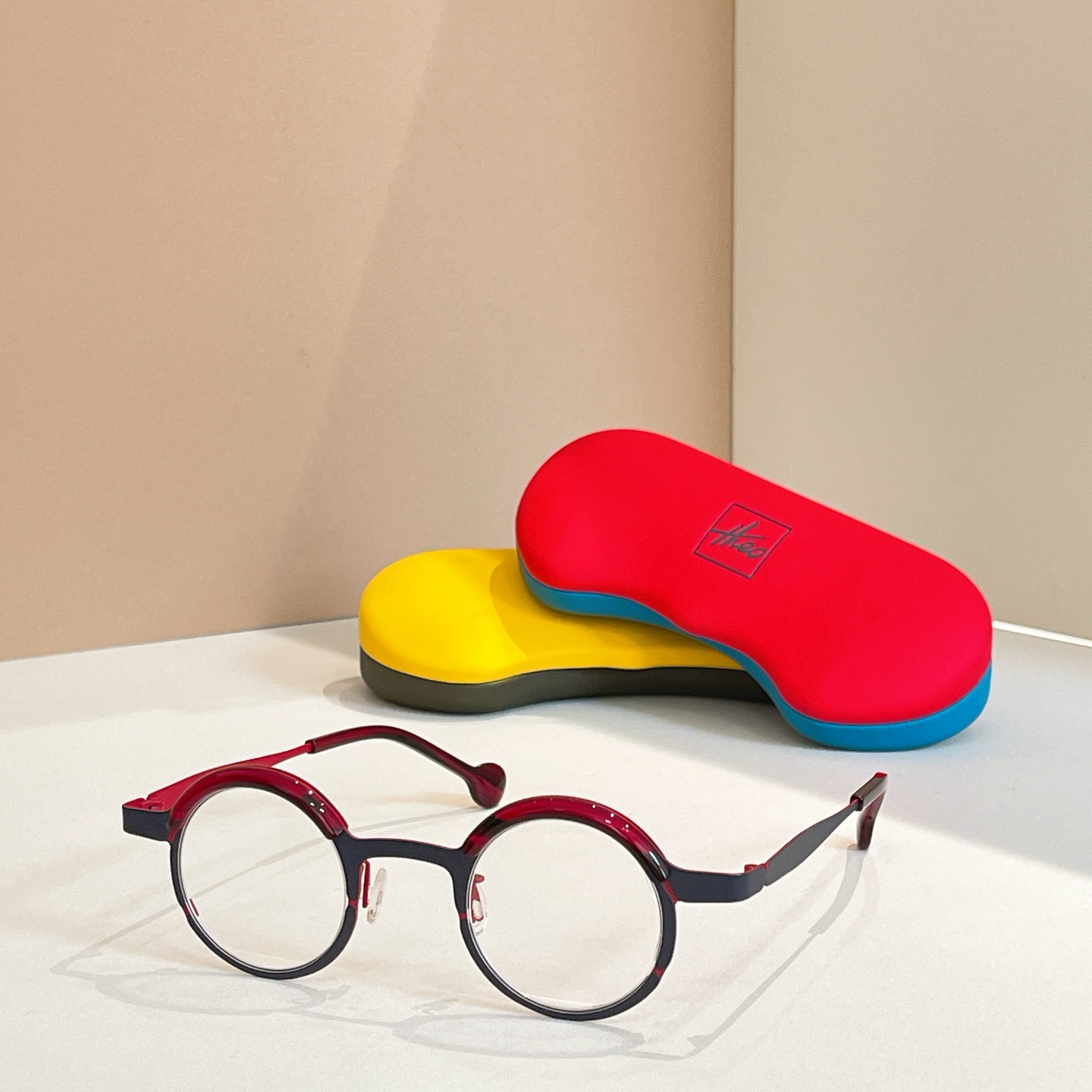 THEO⚜️⚜️⚜️MODEL：436⚜️⚜️⚜️钛~~光学镜,盒子➕15