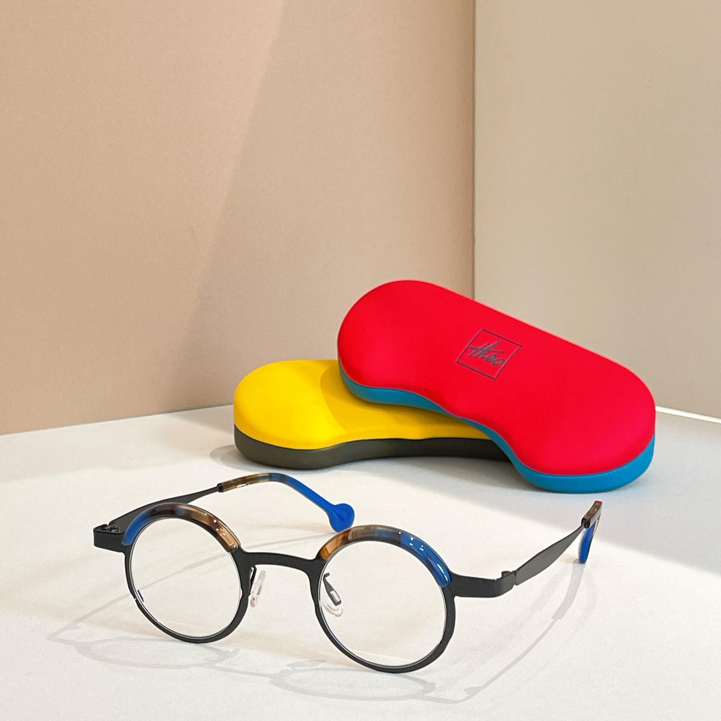 THEO⚜️⚜️⚜️MODEL：436⚜️⚜️⚜️钛~~光学镜,盒子➕15