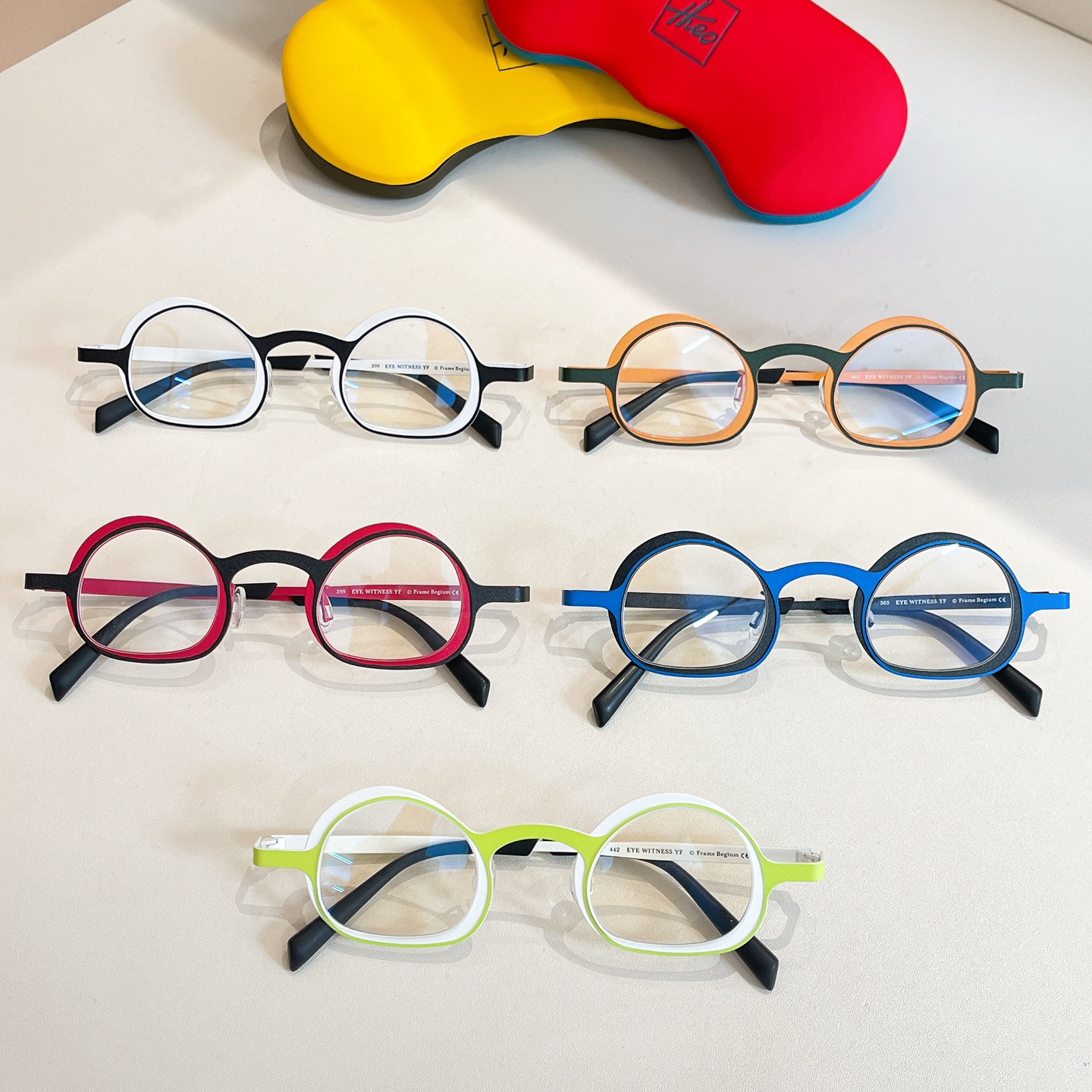 THEO⚜️⚜️⚜️MODEL：399⚜️⚜️⚜️钛~~光学镜,盒子➕15