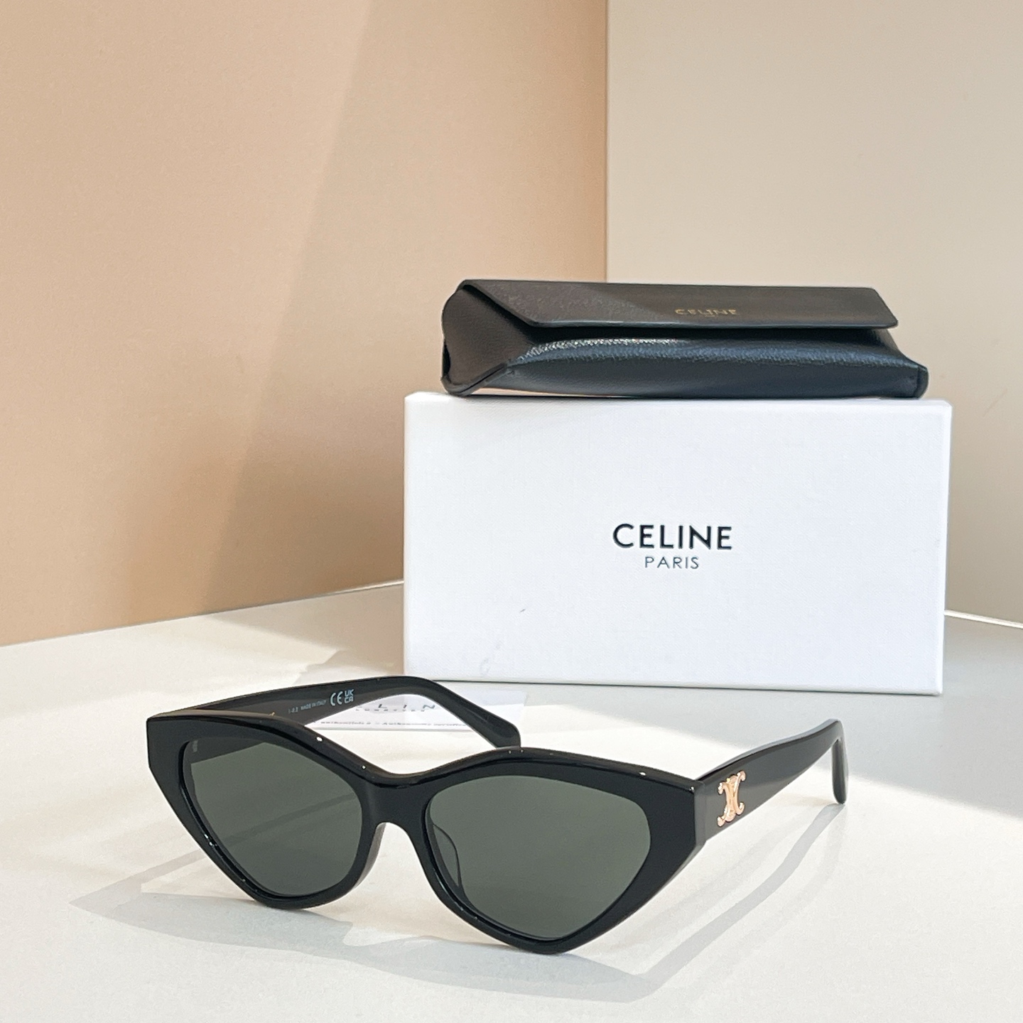 CELINE Sunglasses Acetate Cat Eye