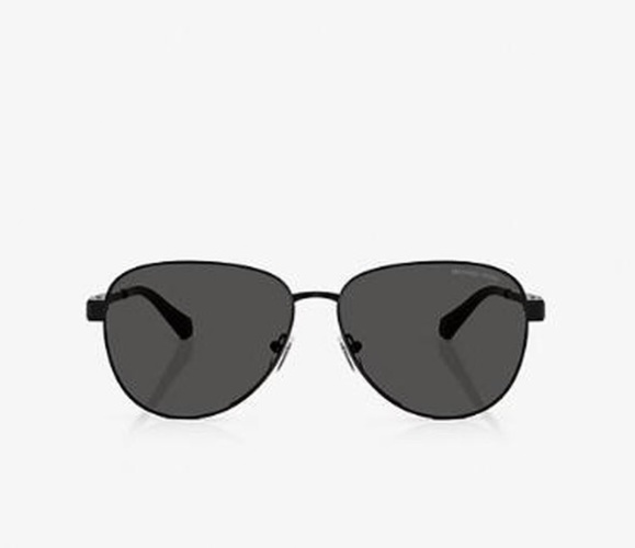 Michael Kors 1160 Aviator Sunglasses - Black Frame, Gray Lens, 59mm 1 Michael Kors 1160 Aviator Sunglasses - Black Frame, Gray Lens, 59mm
