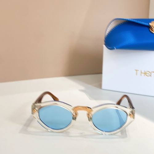 THENRI Champagne 1of65 Sunglasses - Blue Lens, Stylish Design 1 THENRI Champagne 1of65 Sunglasses - Blue Lens, Stylish Design