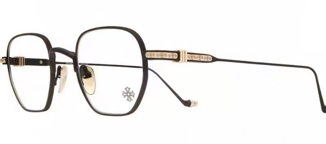Chrome Hearts Vagiliorian Eyeglasses - Matte Black Frame, Crystal Accents, Unisex 1 Chrome Hearts Vagiliorian Eyeglasses - Matte Black Frame, Crystal Accents, Unisex