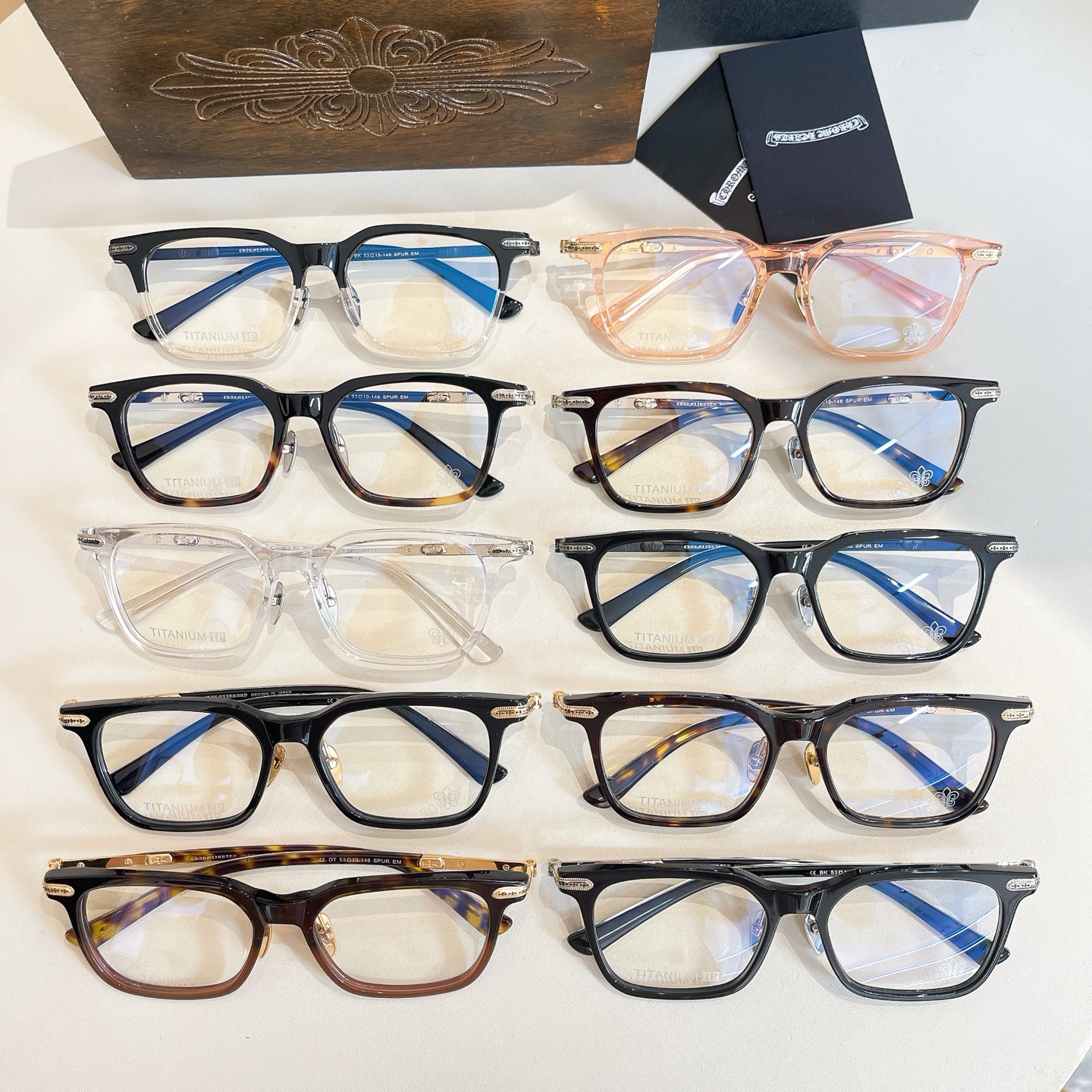 CHROME HEART*⚜️⚜️⚜️MODEL SPUR EM⚜️⚜️⚜️SIZE 53口19-148