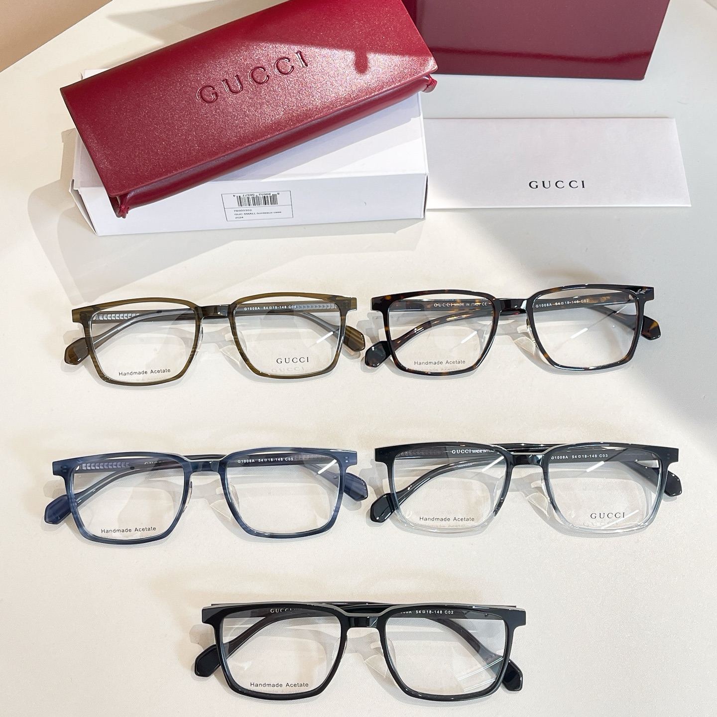 GUCC*🐝🐝🐝MODEL：G1008A🐝🐝🐝SIZE：54口18-148🐝🐝🐝