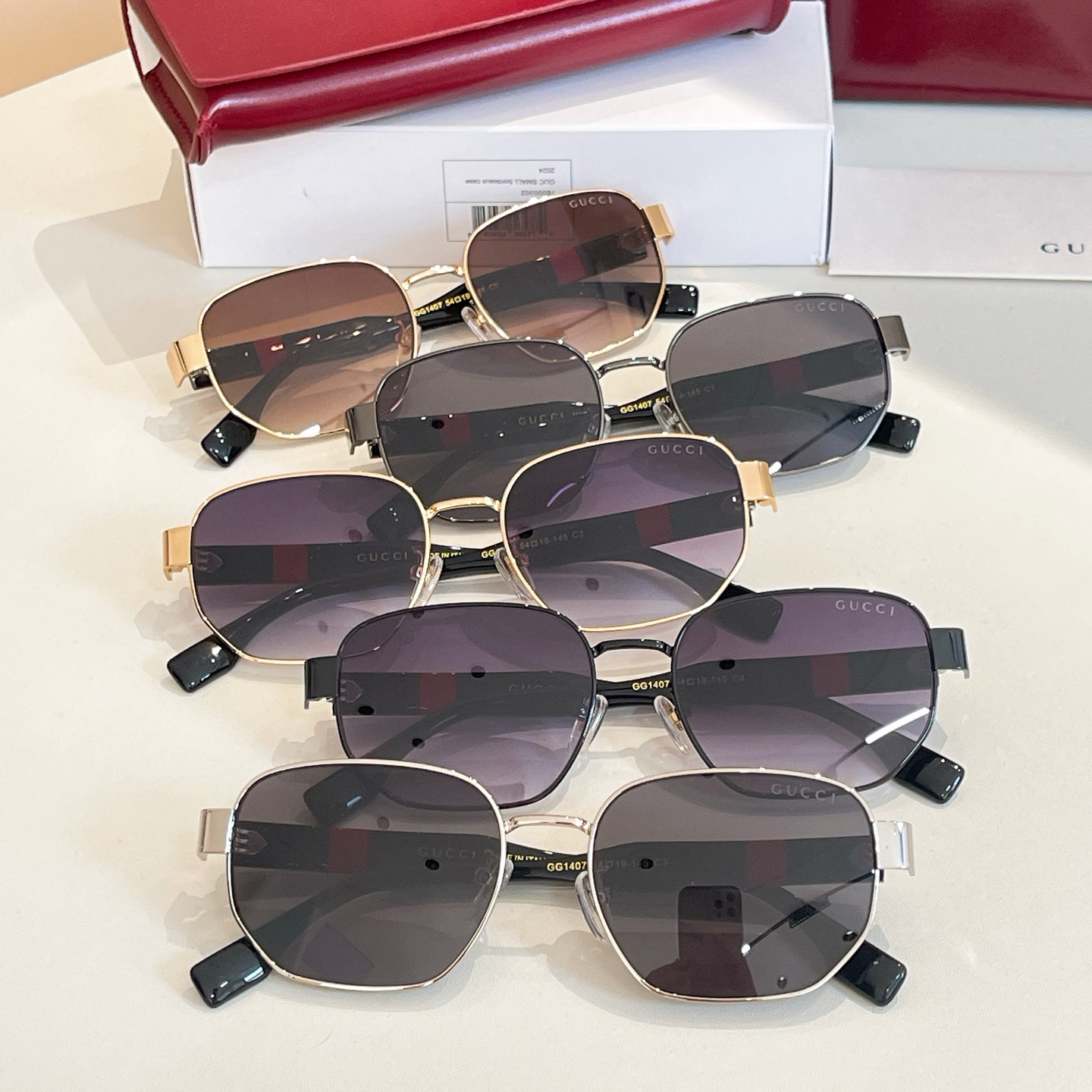 GUCC*🐝🐝🐝MODEL：GG1407🐝🐝🐝SIZE：54口19-145🐝🐝🐝