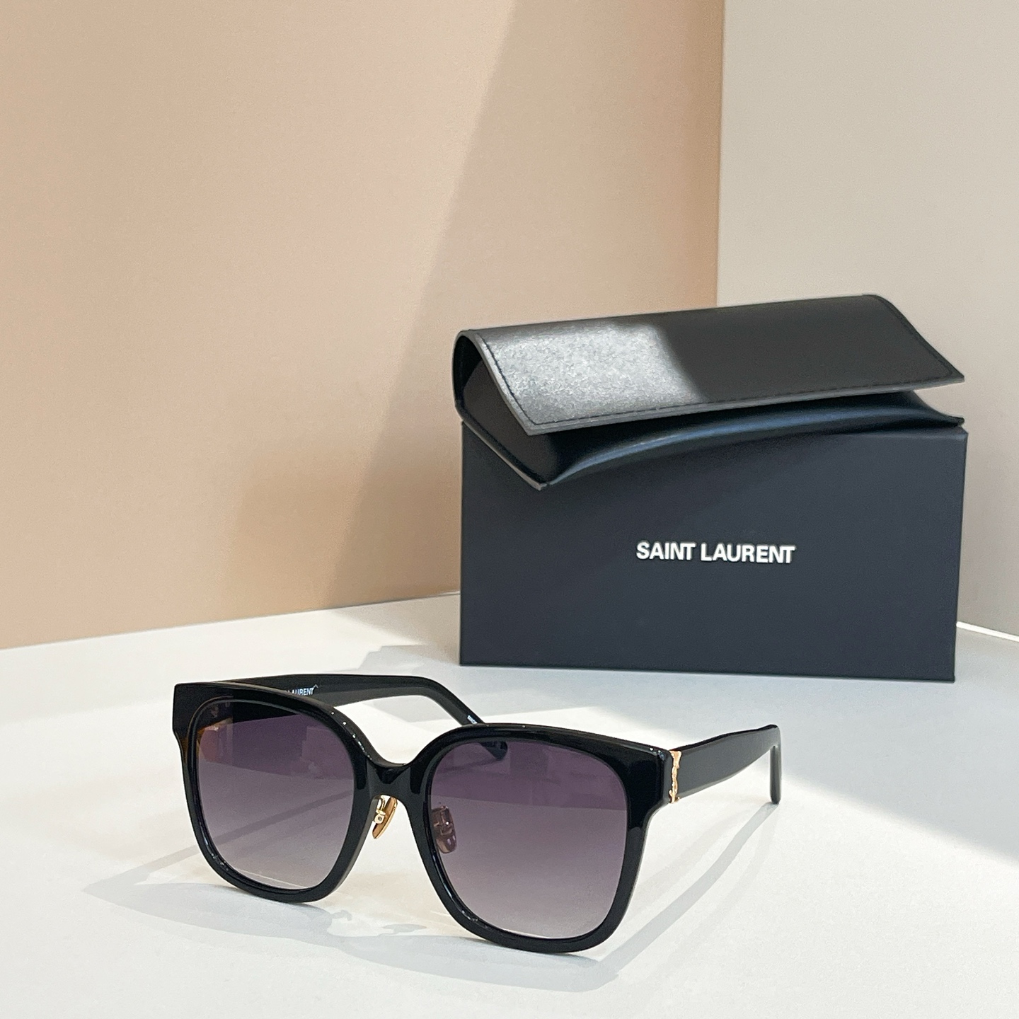 Yves Saint Laurent SL M105 Black Square Sunglasses | 55mm Lens