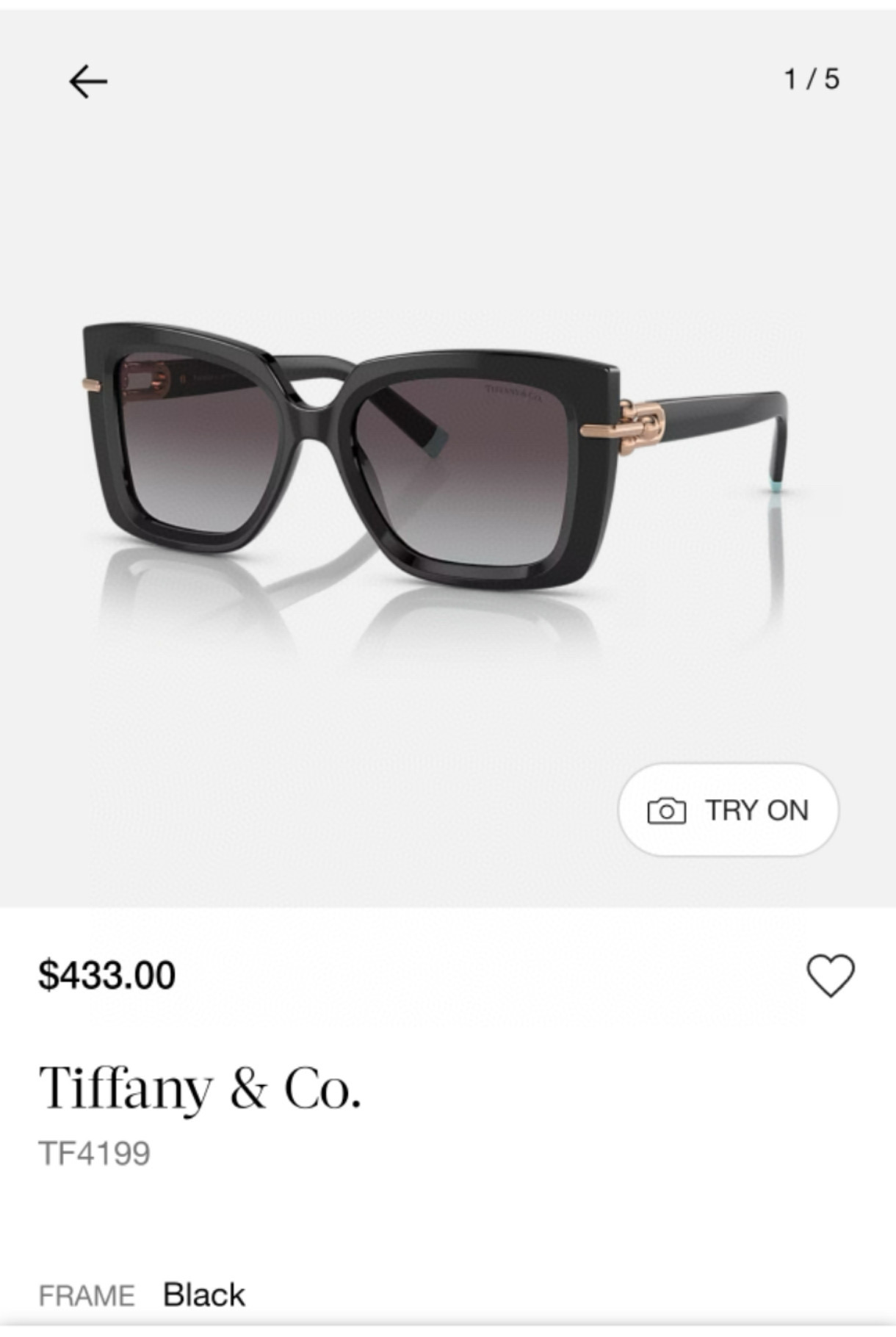 TIFFANY&Co.✨✨✨MODEL：TF 4199✨✨✨ SIZE：53口18-140✨✨✨