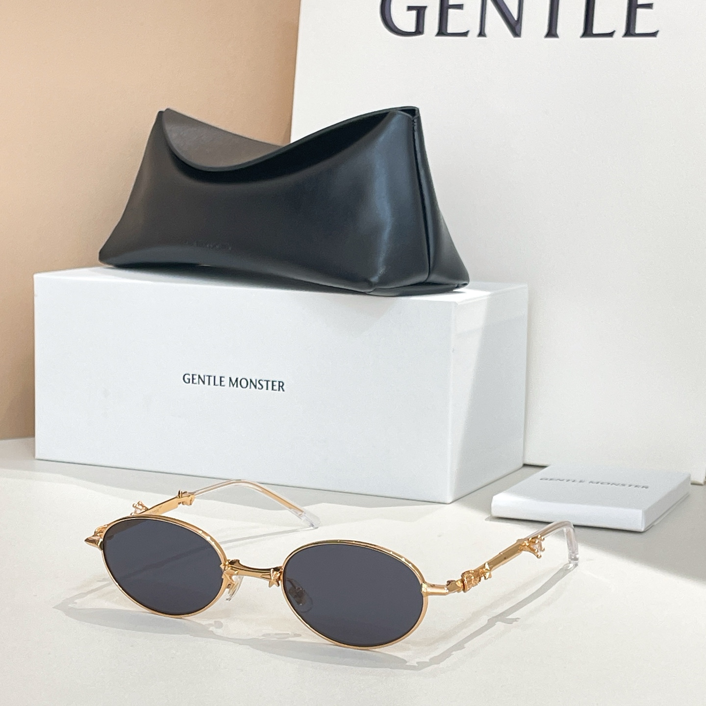 GENTLE MONSTER PICO Metal Oval Foldable Sunglasses