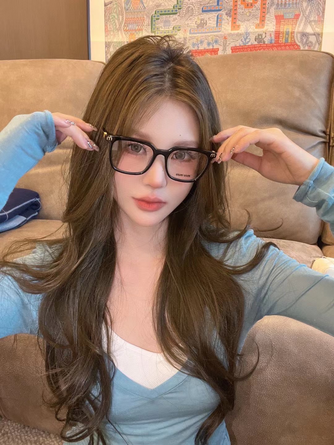 MIU M*🎀🎀🎀MODEL VMU 61ZS🎀🎀🎀SIZE：54口18-145🎀🎀🎀光学镜，太阳镜