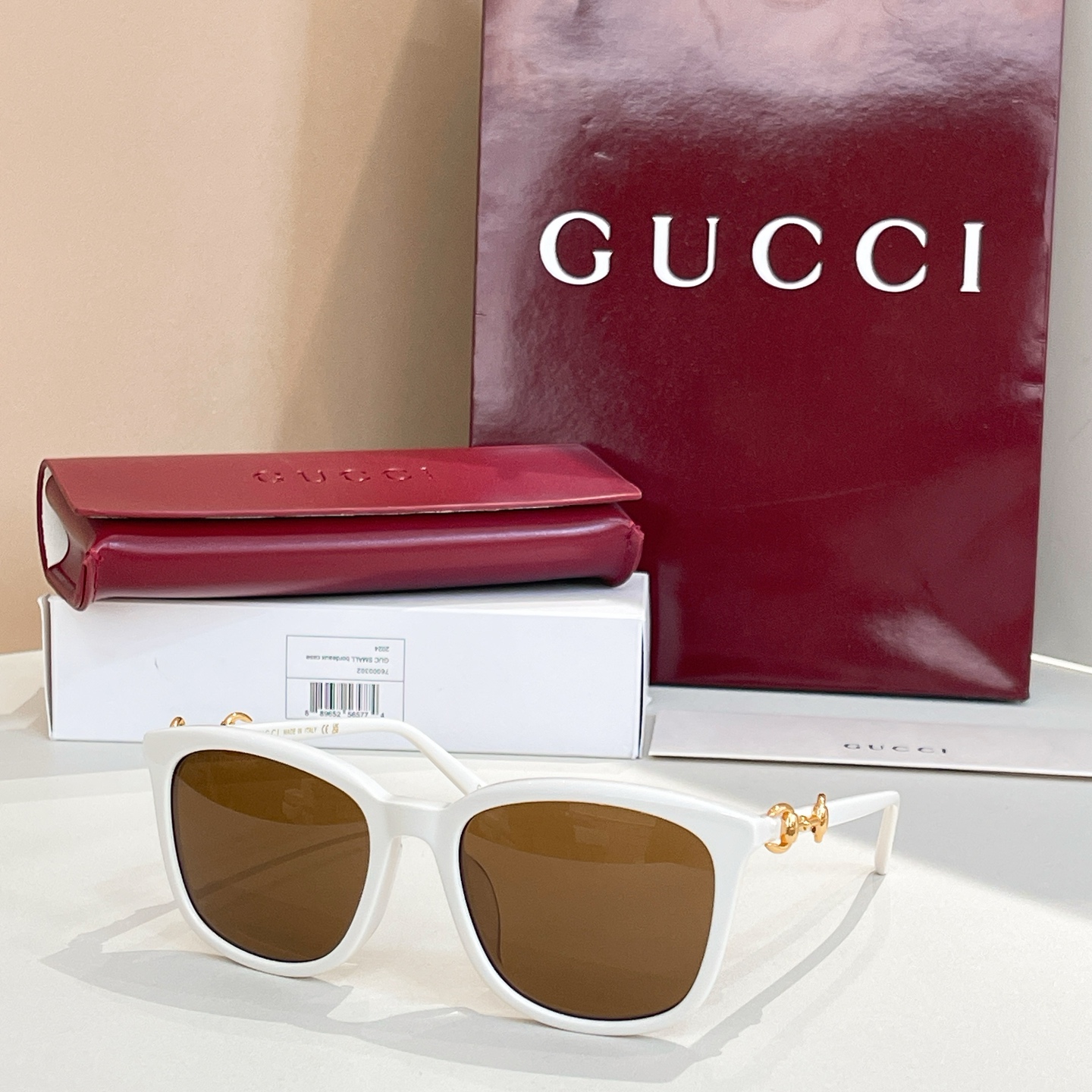 GUCC*🐝🐝🐝MODELGG2057SK🐝🐝🐝SIZE56口19-145🐝🐝🐝