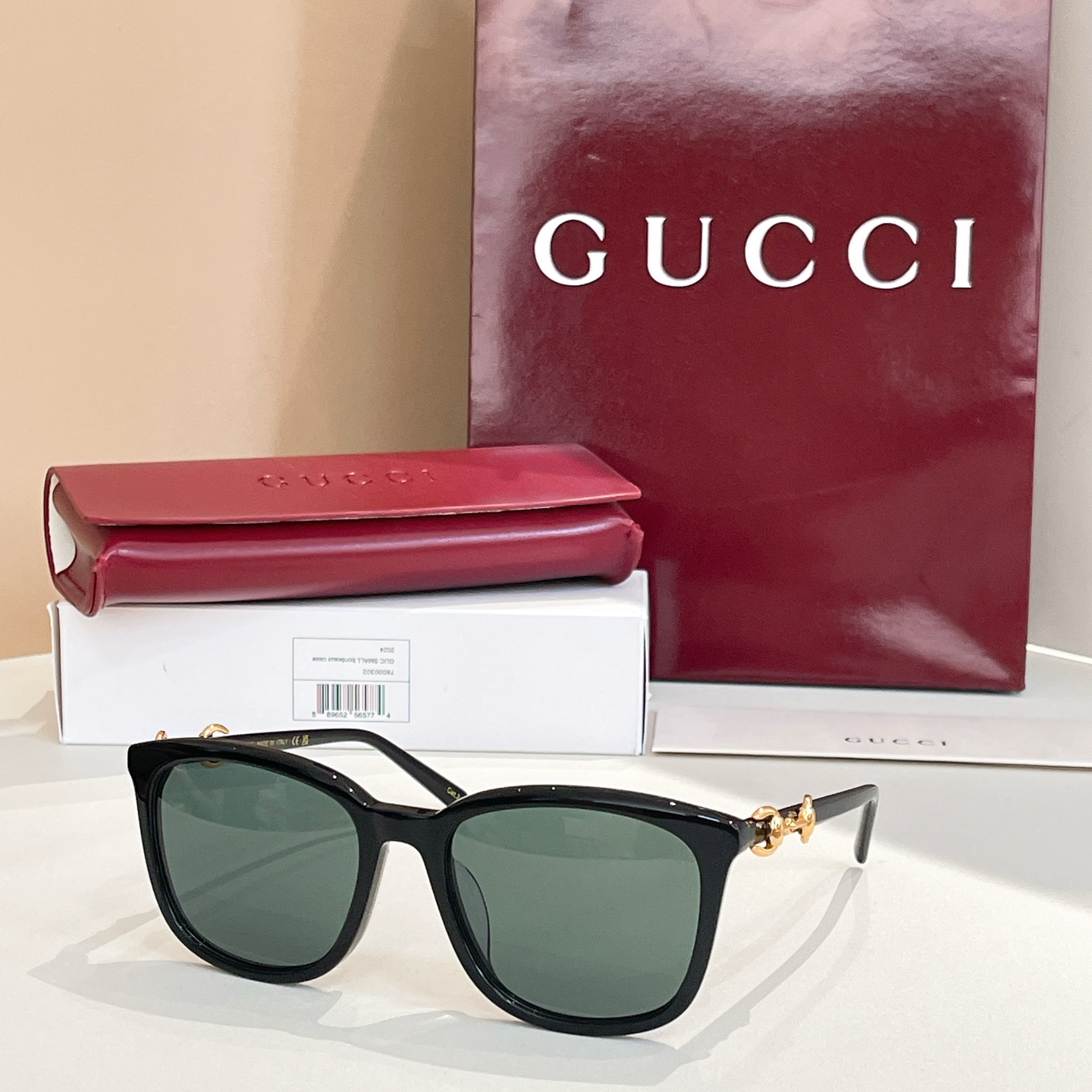 GUCC*🐝🐝🐝MODELGG2057SK🐝🐝🐝SIZE56口19-145🐝🐝🐝