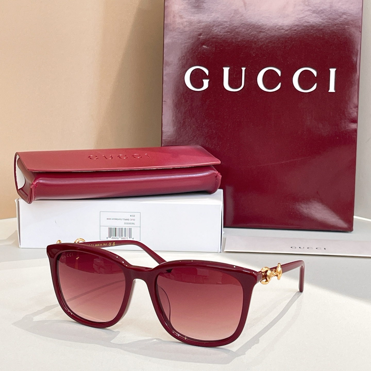 GUCC*🐝🐝🐝MODELGG2057SK🐝🐝🐝SIZE56口19-145🐝🐝🐝