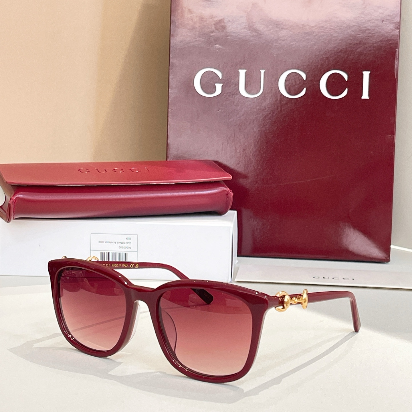 GUCC*🐝🐝🐝MODELGG2057SK🐝🐝🐝SIZE56口19-145🐝🐝🐝