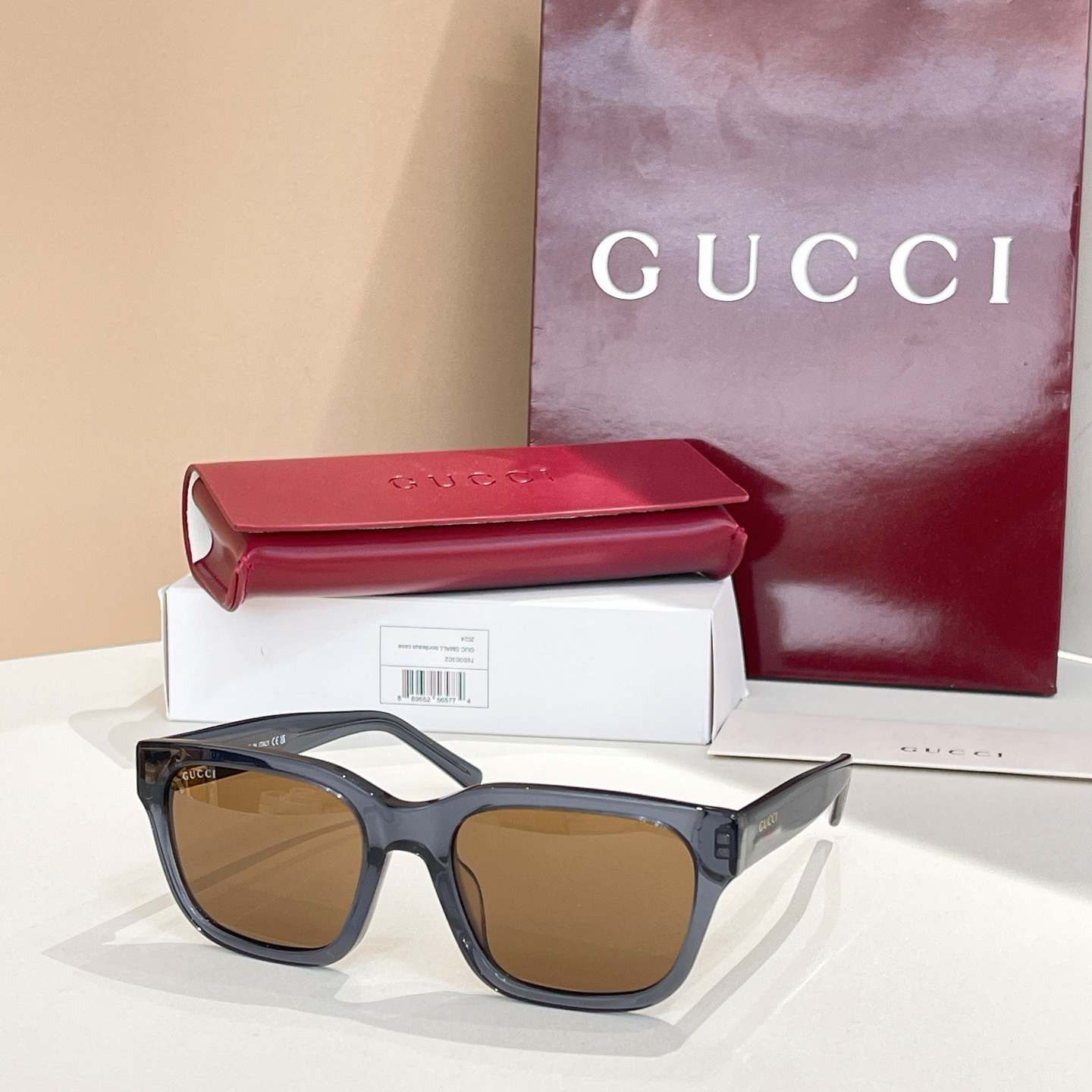 GUCC*🐝🐝🐝MODELGG1857S🐝🐝🐝SIZE52口21-145🐝🐝🐝