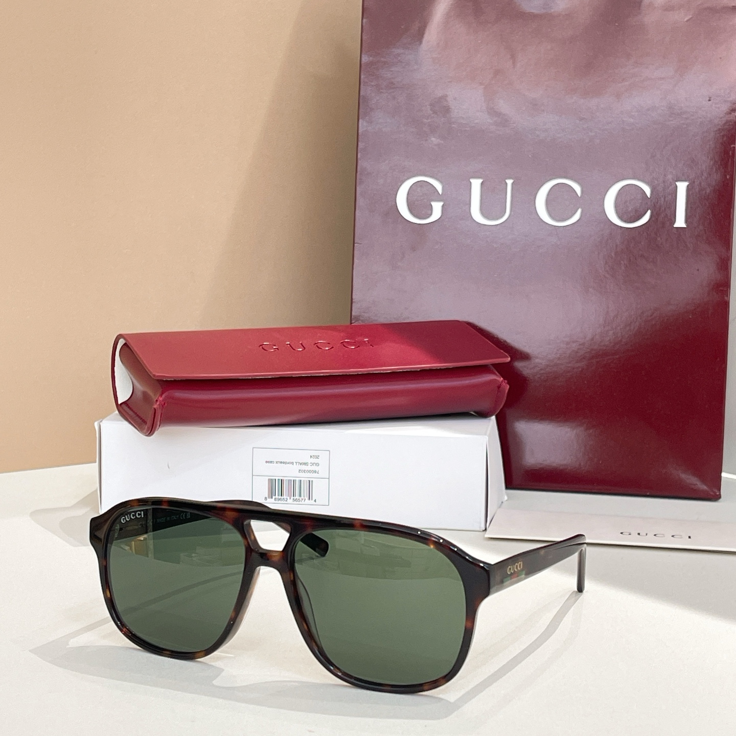 GUCC*🐝🐝🐝MODELGG1856S🐝🐝🐝SIZE57口15-145🐝🐝🐝