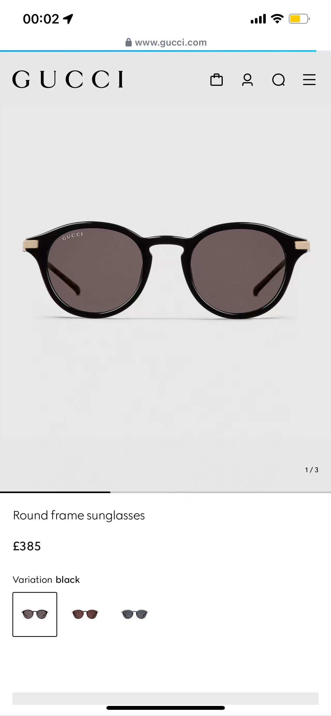 GUCC*🐝🐝🐝MODEL：GG1890S🐝🐝🐝SIZE：47口23-145🐝🐝🐝