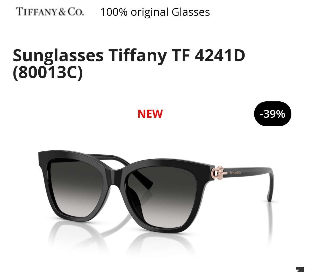 TIFFANY&Co.✨✨✨MODEL：TF4241D✨✨✨ SIZE：54口17-140✨✨✨